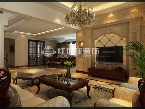客厅图片来自徐州红地球装饰在徐州红地球装饰---幸福的家的分享