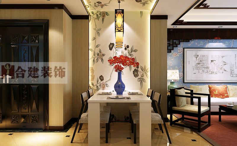 三居 餐厅图片来自北京别墅装修-刘江涛在龙湖时代天街的分享