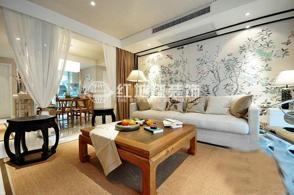 客厅图片来自徐州红地球装饰在普通白领的高品质中西文化的分享