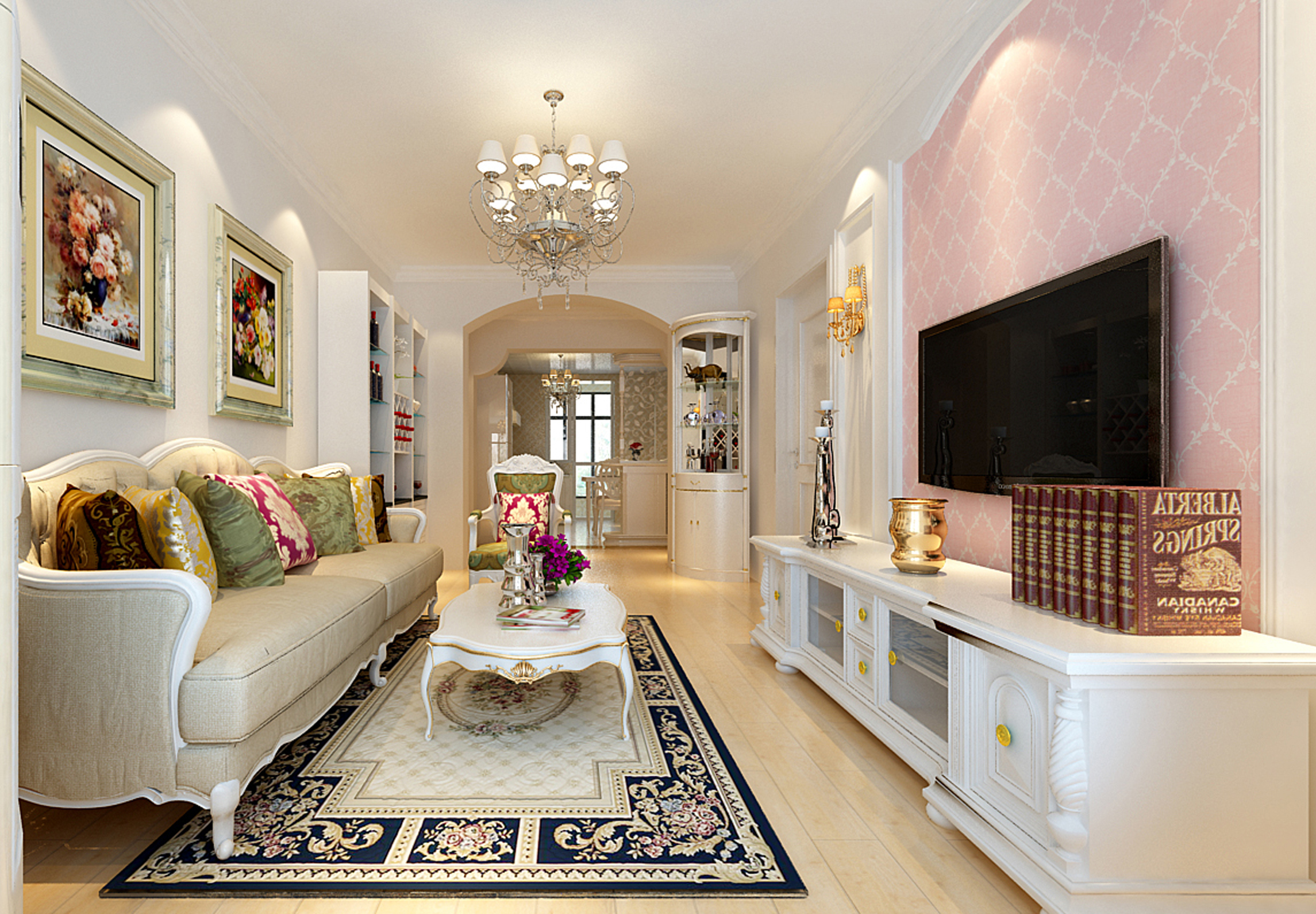 欧式 二居 客厅图片来自实创装饰上海公司在欧式经典风格的分享