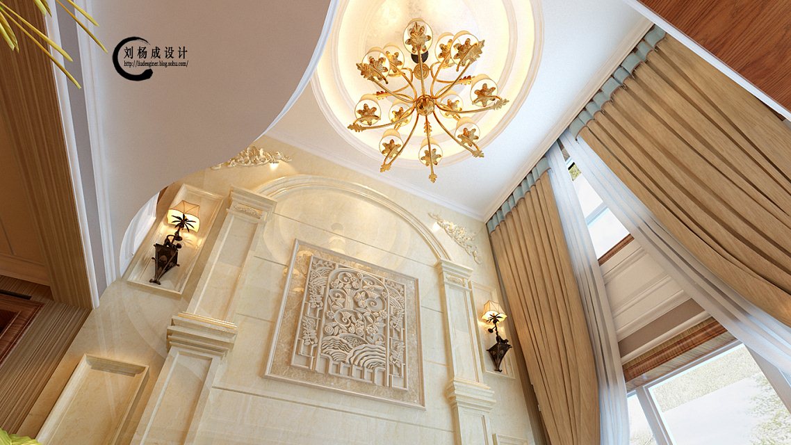 美式设计 刘杨成 客厅图片来自交换空间刘杨成室内设计师在200平大气的美式设计风格的分享