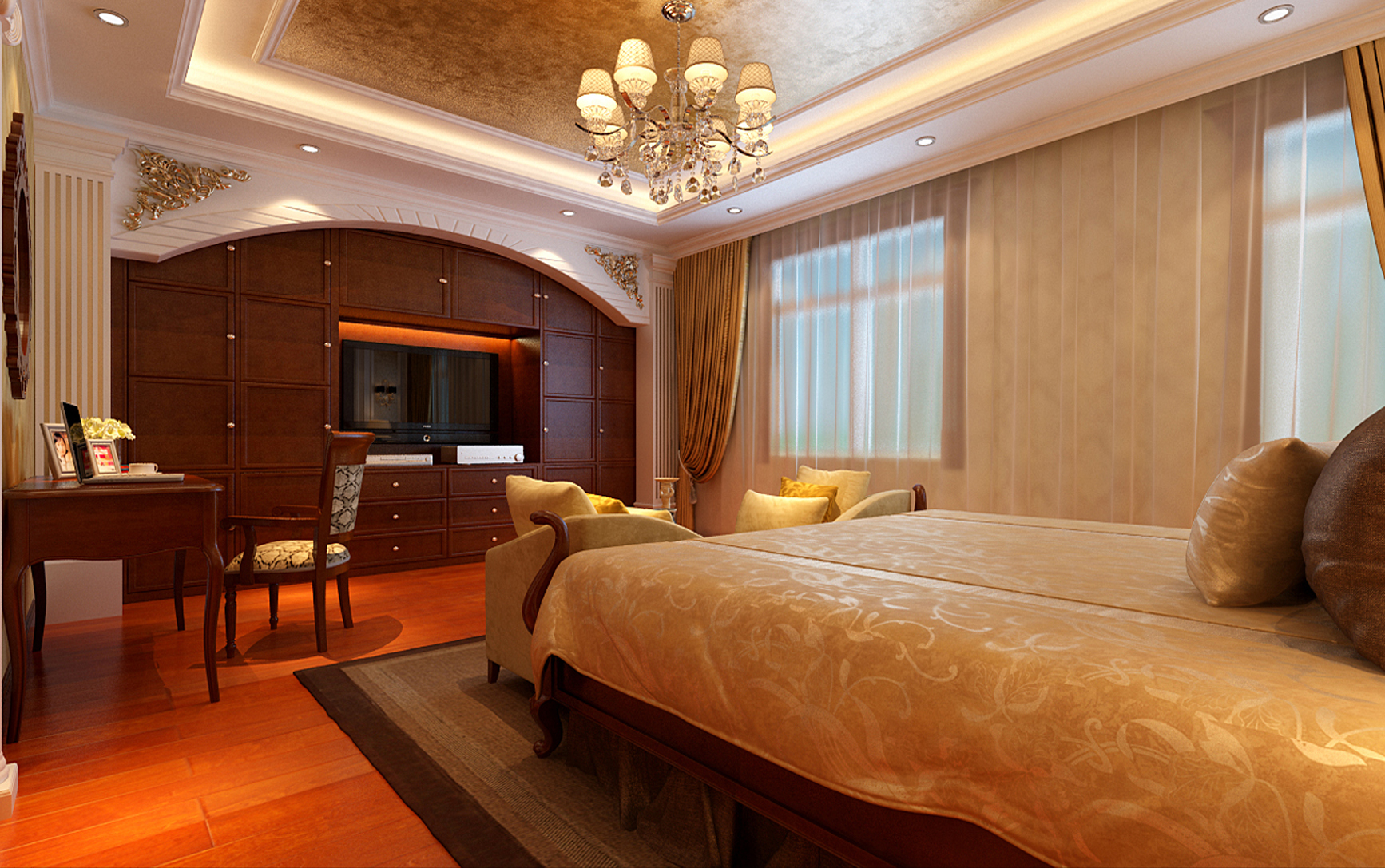 欧式 三居 小资 卧室图片来自实创装饰上海公司在欧式经典的分享