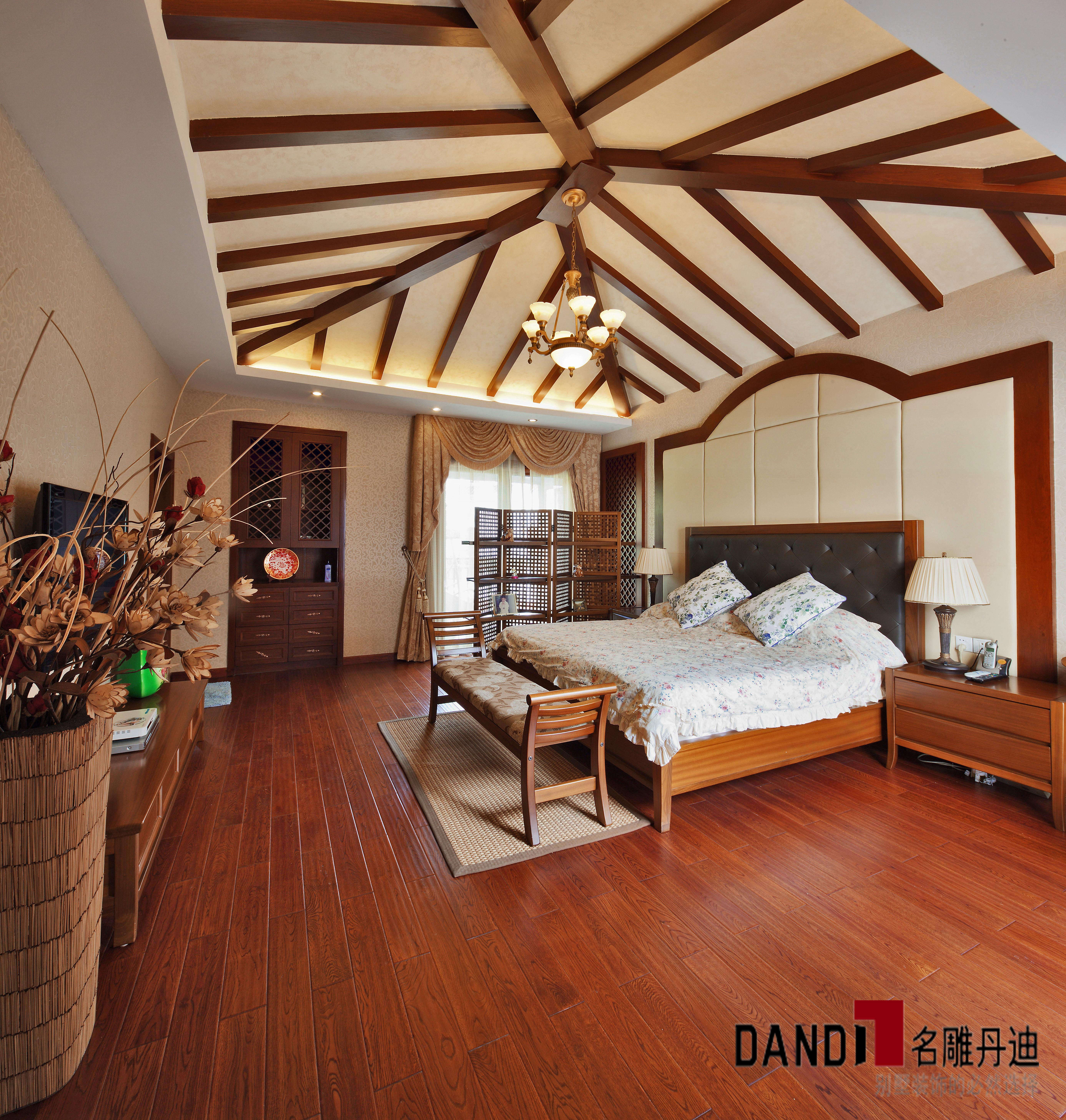东南亚风格 异域风情 名雕丹迪 别墅 卧室图片来自名雕丹迪在450平东南亚风情顶级别墅的分享