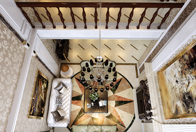 现代 现代简约 客厅图片来自沪上名家装饰在普罗旺世240平现代简约别墅案例的分享