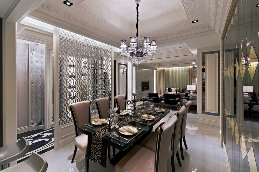 巴洛克 欧式 白领 高端 白富美 高帅富 餐厅图片来自幸福空间在重塑215 m²典雅浪漫风情的分享