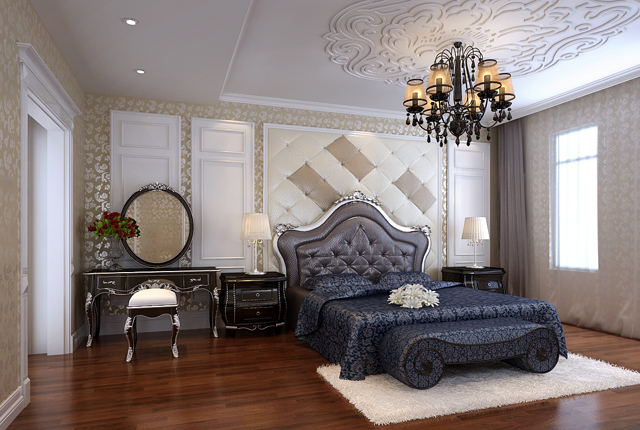 现代 卧室图片来自沪上名家装饰在普罗旺世240平现代简约别墅案例的分享