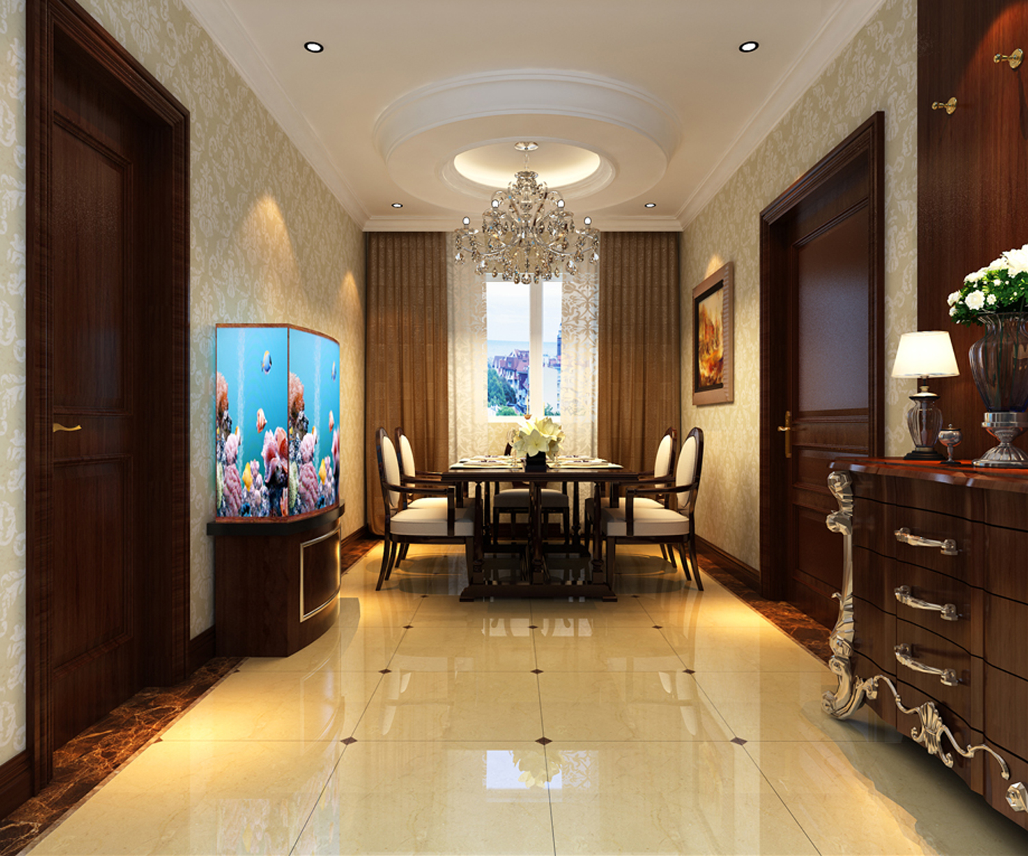 欧式 三居 白领 餐厅图片来自实创装饰上海公司在三居室欧式风格装修的分享