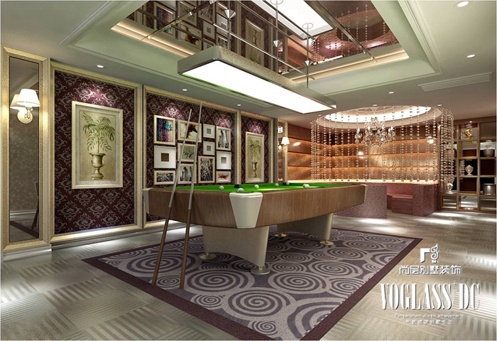 欧式 别墅 客厅 卧室 餐厅 卫生间 台球室 其他图片来自北京别墅装修案例在千平大宅奢华展示的分享