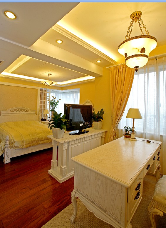 简约 法式 欧式 旧房改造 80后 小资 三居 白领 收纳 卧室图片来自北京今朝装饰-涛子在时尚简约的法式巴洛克的分享