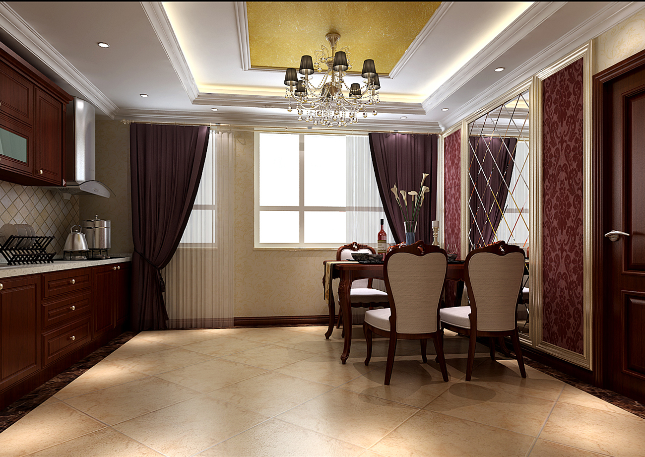 欧式 三居 白领 餐厅图片来自实创装饰上海公司在三居室欧式风格的分享