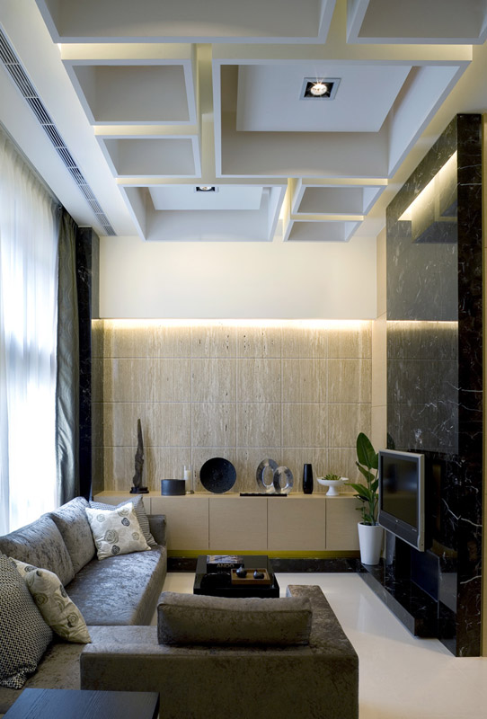 现代 中式 混蛋 成都装修 装修设计 客厅图片来自香港古兰装饰-成都在现代与传统混搭风的分享
