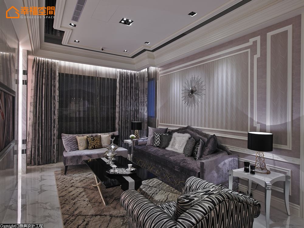 ARTDECO 古典 欧式 白领 装饰风艺术 白富美 三居 客厅图片来自幸福空间在115m²ART DECO极致奢华的分享