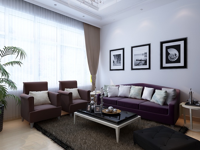 现代，别墅 客厅图片来自木子鑫在244平别墅现代简约设计的分享