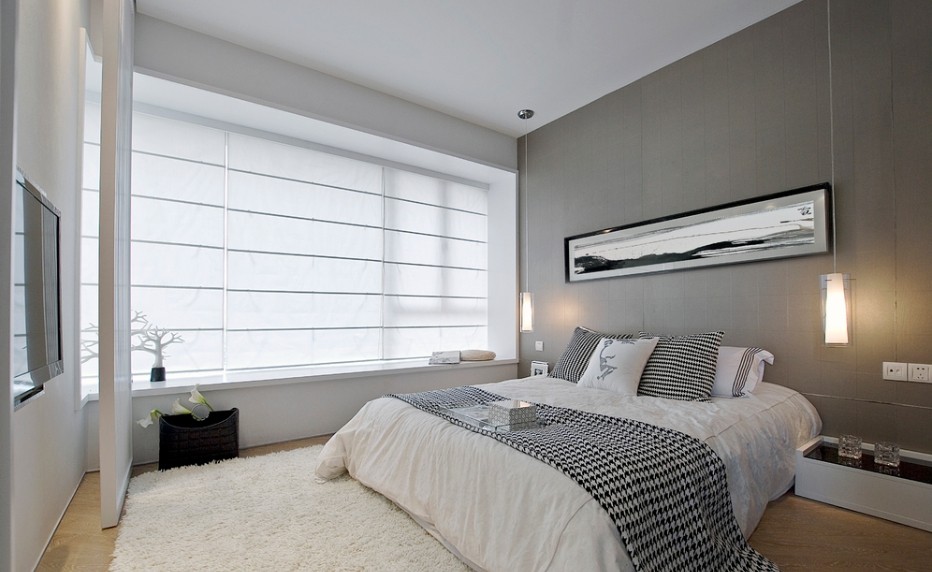 卧室图片来自家装大管家在99平白色系简洁家 明亮宽敞舒适的分享