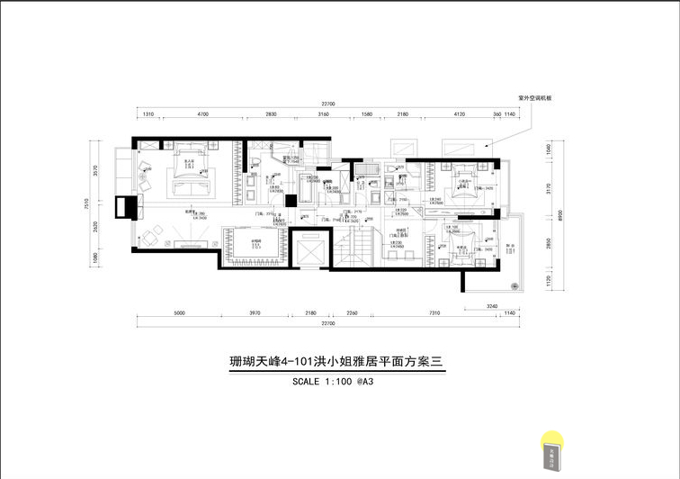 中式 三居 名雕装饰 三居室 户型图图片来自名雕邓杰在中式风格—290平三居室雅居装修的分享