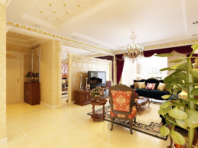 欧式 小资 白富美 高富帅 客厅图片来自贾凤娇在欧式奢华-合建装饰的分享