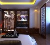 西安城市人家-东泰城市之光-中式风格-143平米三居室装修设计