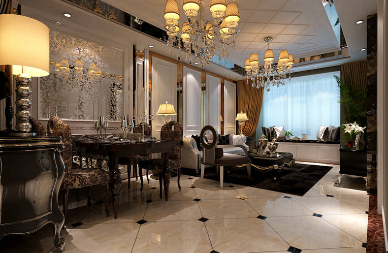 二居 新古典风格 白领 餐厅图片来自实创装饰上海公司在新古典欧式低调奢华的婚房的分享