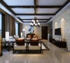 西安城市人家-东泰城市之光-中式风格-143平米三居室装修设计