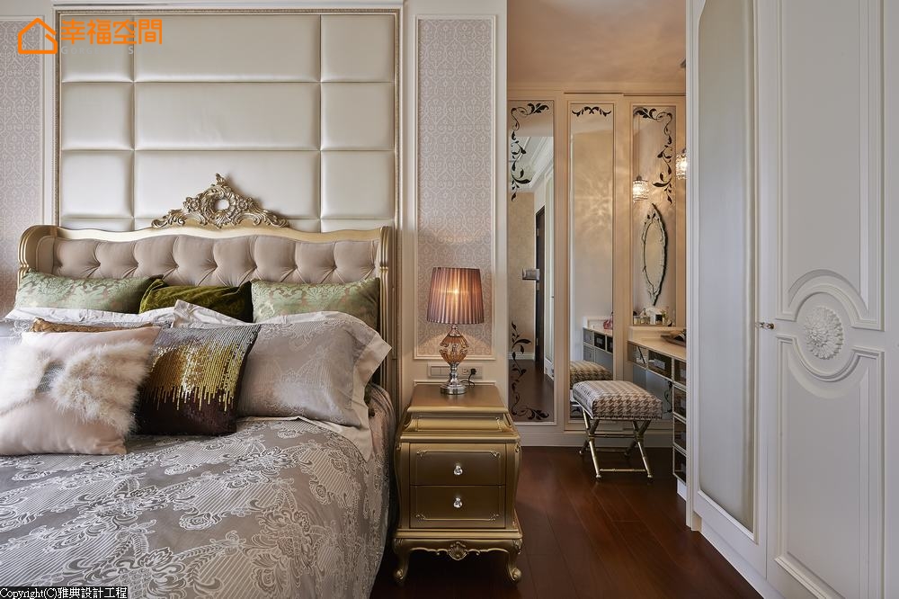 巴洛克 古典 欧式 混搭 白领 白富美 公主房 卧室图片来自幸福空间在165 m²繁复线条挥洒古典之美的分享