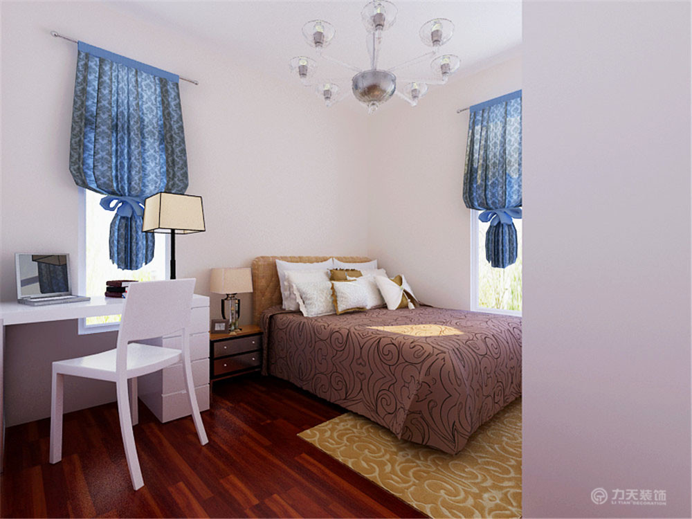 简约 二居 卧室图片来自阳光力天装饰在紫竹华庭-90㎡-现代简约的分享
