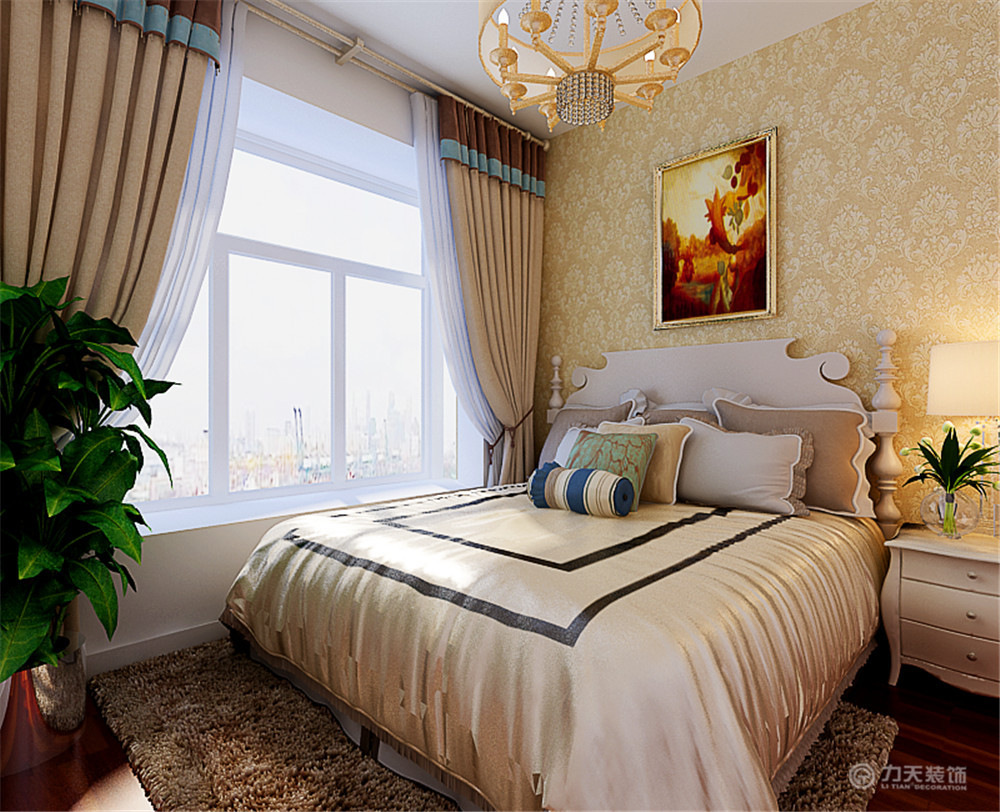 简约 二居 卧室图片来自阳光力天装饰在紫竹华庭-90㎡-现代简约的分享