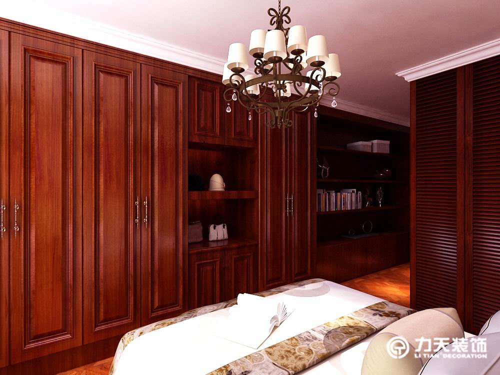 欧式 三居 卧室图片来自阳光力天装饰在金地意境-130㎡-欧式风格的分享