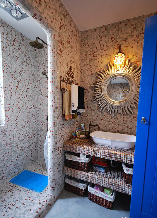二居 小资 80后 旧房改造 收纳 混搭 卫生间图片来自广州品峰装饰在方圆月岛的分享