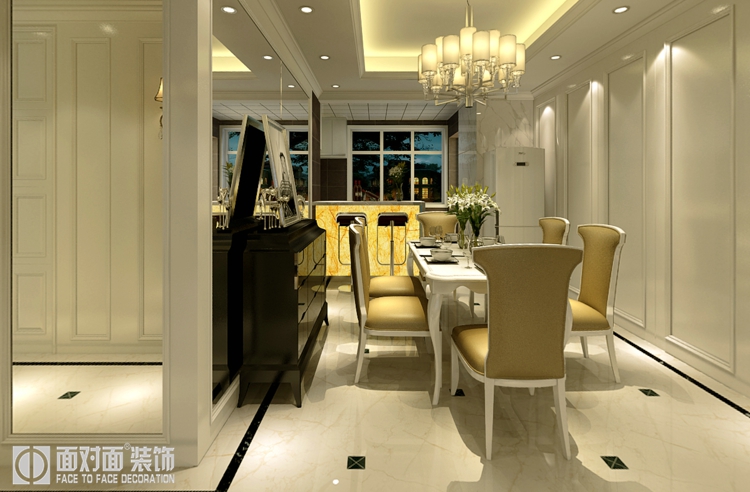 一号家居 欧式 旧房改造 四室 餐厅图片来自武汉一号家居在汉口城市广场的分享