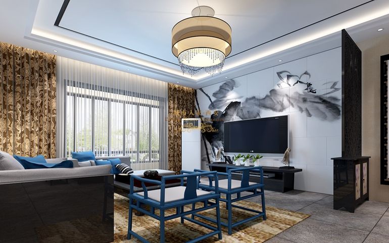 中式风格 三居 白领 收纳 80后 客厅图片来自西安城市人家装饰公司在平凉电厂家属院中式风格装修设计的分享