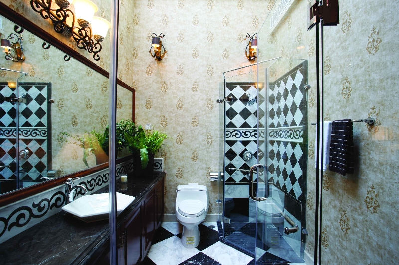 欧式 别墅 成都装修 成都装饰 卫生间图片来自华西装饰集团在美城悦荣府的分享