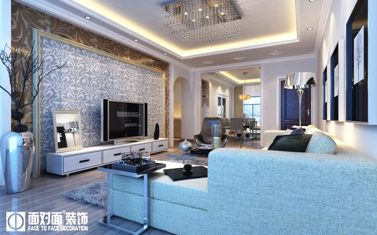 一号家居网 现代 三居 客厅图片来自武汉一号家居在盛世名门   现代风格的分享