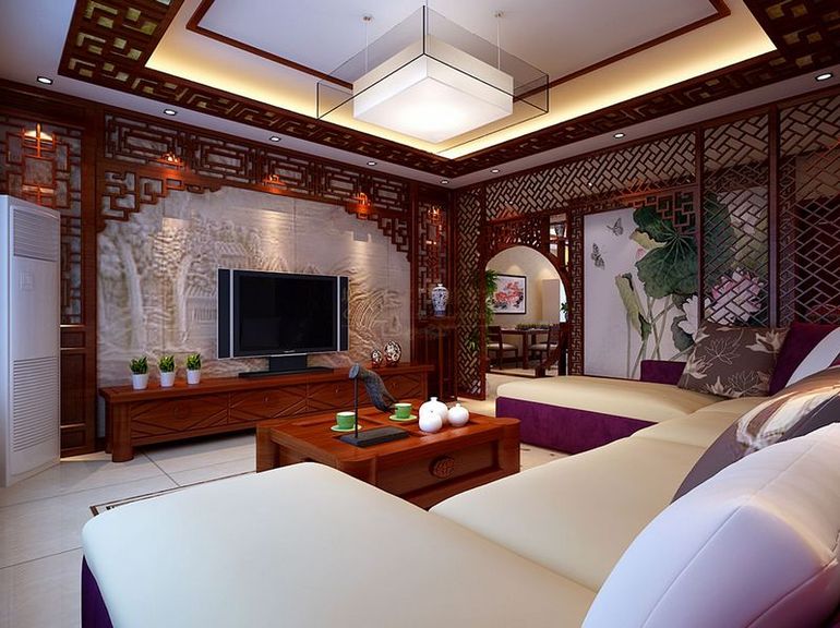中式古典 城市人家 四室 白领 客厅图片来自西安城市人家装饰公司在航天佳苑-中式古典装修设计的分享