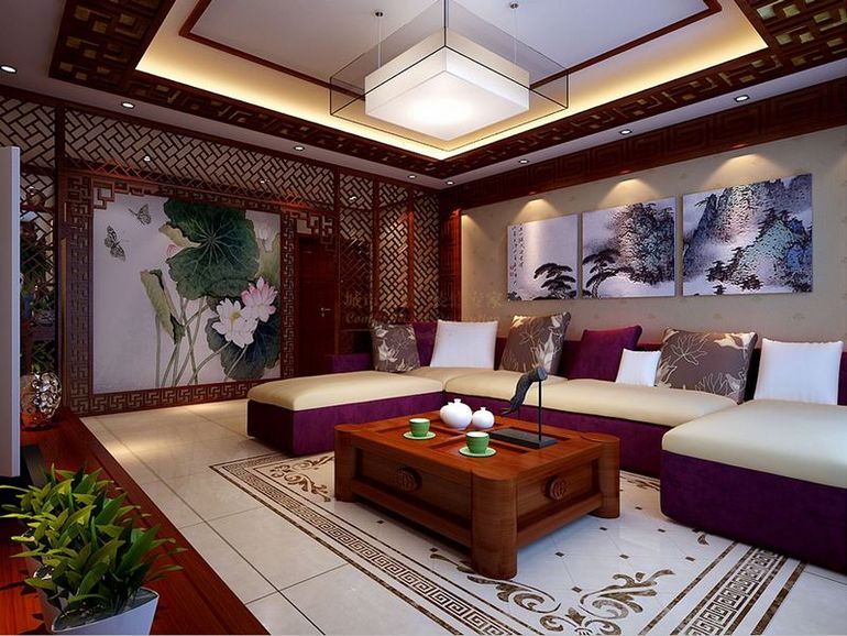 中式古典 城市人家 四室 白领 客厅图片来自西安城市人家装饰公司在航天佳苑-中式古典装修设计的分享
