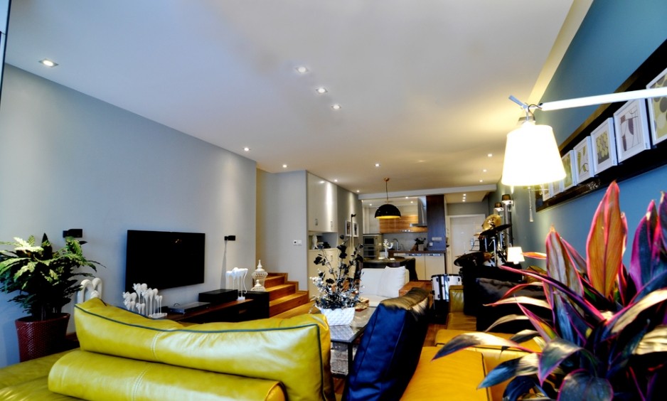 客厅图片来自家装大管家在寻觅时尚生活 130平摩登现代3居的分享