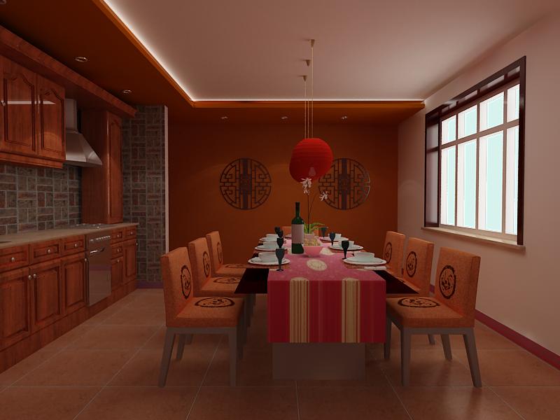 中式 四居 客厅 卧室 厨房 实创装饰 成都实创 餐厅图片来自实创装饰成都分公司在沉稳大气的中式风格的分享