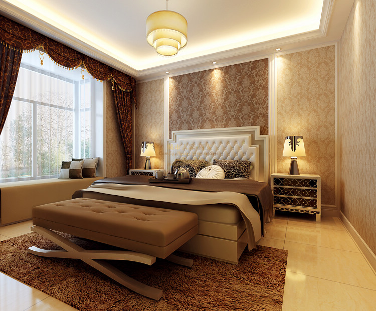 欧式 古典 三居 高贵 上流 西安装修 卧室图片来自西安城市人家装饰王凯在古典欧式三居设计彰显高贵气质的分享