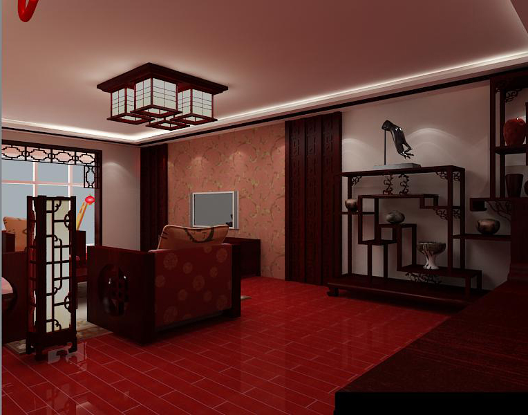 中式 四居 客厅 餐厅 厨房 实创装饰 成都实创 卧室图片来自实创装饰成都分公司在沉稳大气的中式风格的分享