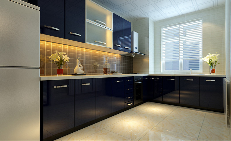 简约 三居 白领 小资 厨房图片来自上海实创-装修设计效果图在175平米现代简约风格三居室装修的分享