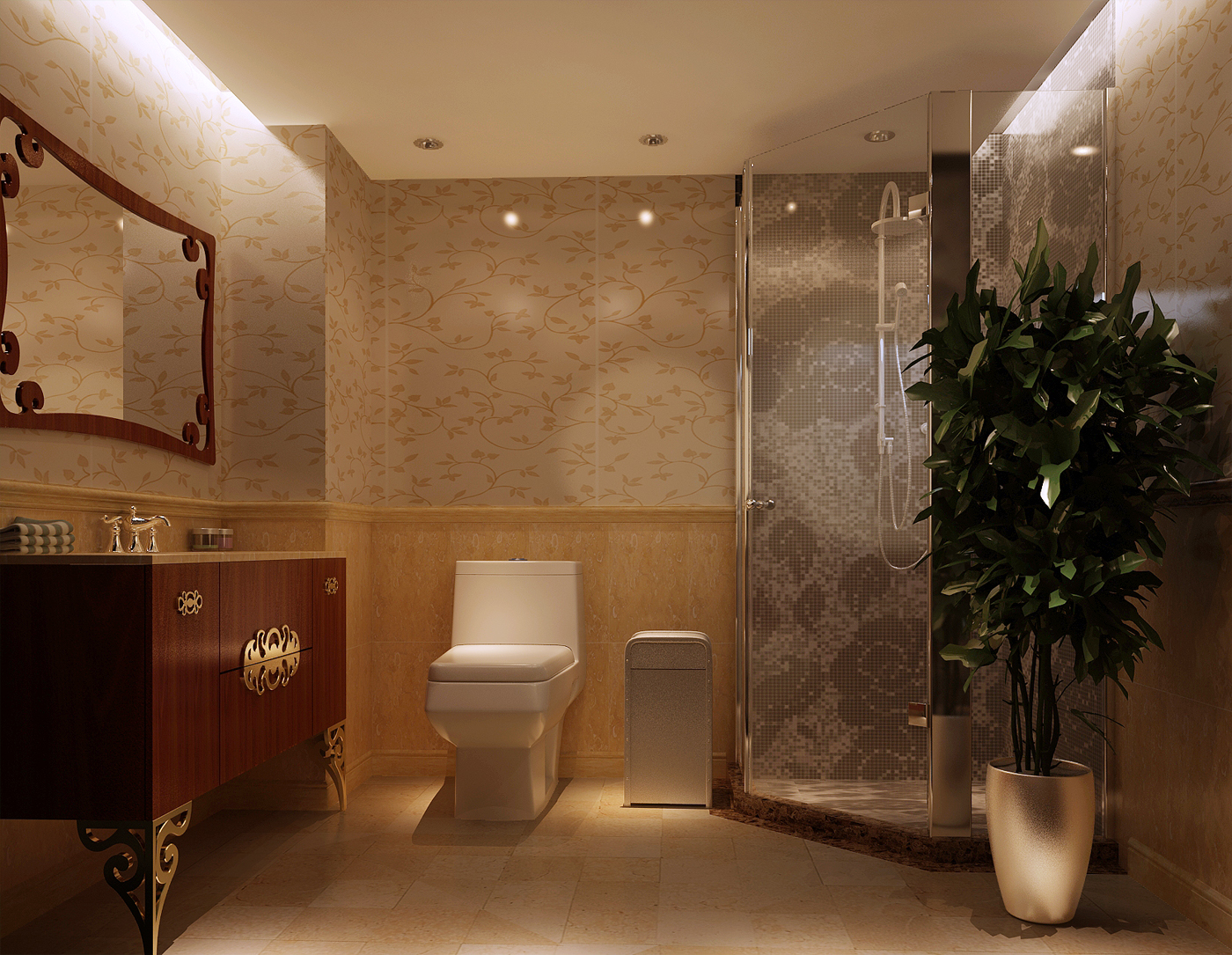 简约 二居 白领 卫生间图片来自实创装饰上海公司在简约风格打造舒适2居室的分享