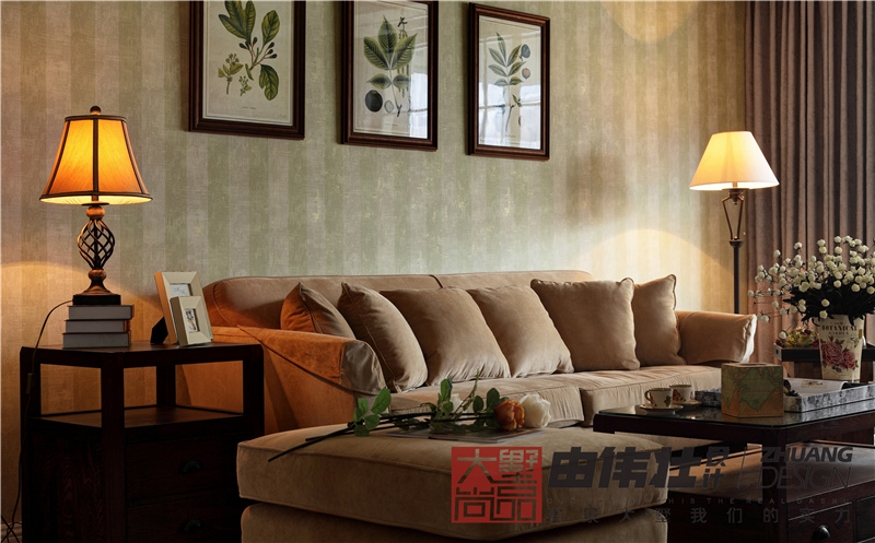客厅图片来自大墅尚品-由伟壮设计在『流年似水』-美式乡村风格的分享
