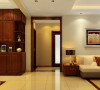 空间选用暖色的地砖和墙漆，配上暖色的灯光，显得特别高雅舒适。