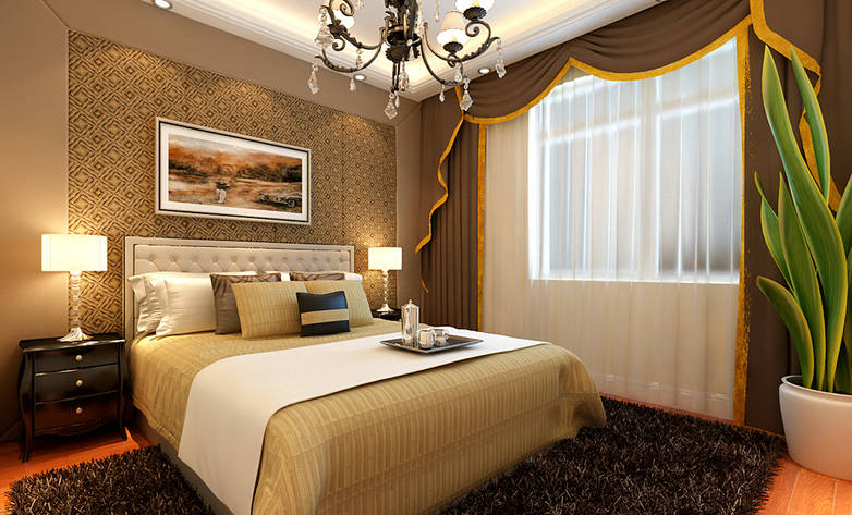 简约 欧式 别墅 卧室图片来自实创装饰上海公司在简欧风格别墅装修的分享