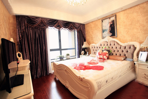 简约 欧式 田园 混搭 三居 卧室图片来自四川大晶装饰公司在华润二十四城简欧风格的分享