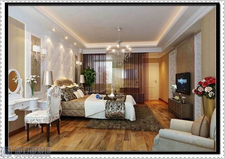 欧美风情 五居 一号家居网 卧室图片来自武汉一号家居在保利心语  五居室欧美风情风格的分享