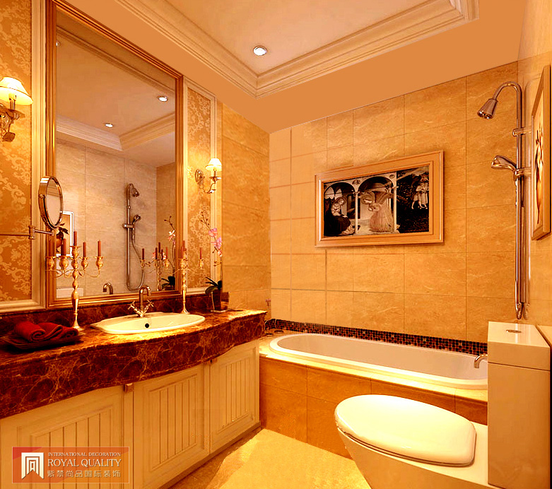 欧式 别墅 卫生间图片来自北京装修设计o在欧式风格装修效果的分享