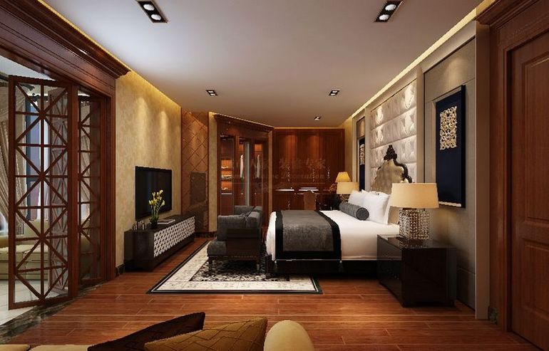 简欧风格 城市人家 别墅 白领 卧室图片来自西安城市人家装饰公司在林隐天下-简欧风格别墅装修设计的分享