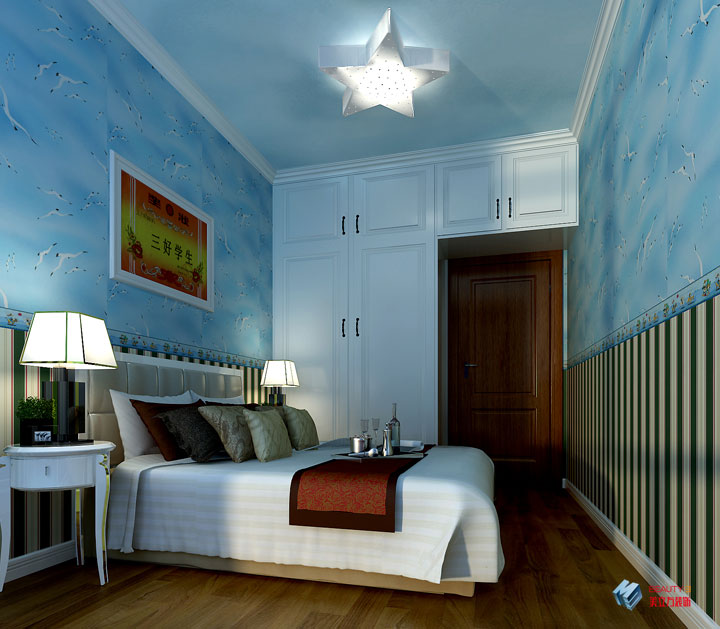 欧式 三居 卧室图片来自四川美立方装饰工程公司在凯德风尚-欧式风格的分享