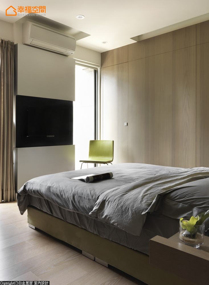 简约 现代 三居 收纳 小资 白领 卧室图片来自幸福空间在79m²现代美居的质感纯粹的分享