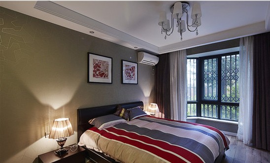 简约 三居 卧室图片来自四川大晶装饰公司在邛崃北城一号装修案例的分享